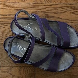 Naot Purple Sandals with Adjustable Straps